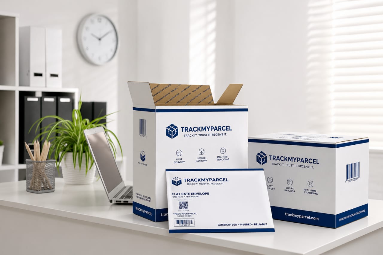 TrackMyParcel shipping boxes and packaging supplies